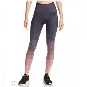 Beyond Yoga Lux High-Rise Ombré Striped Leggings Size XS
